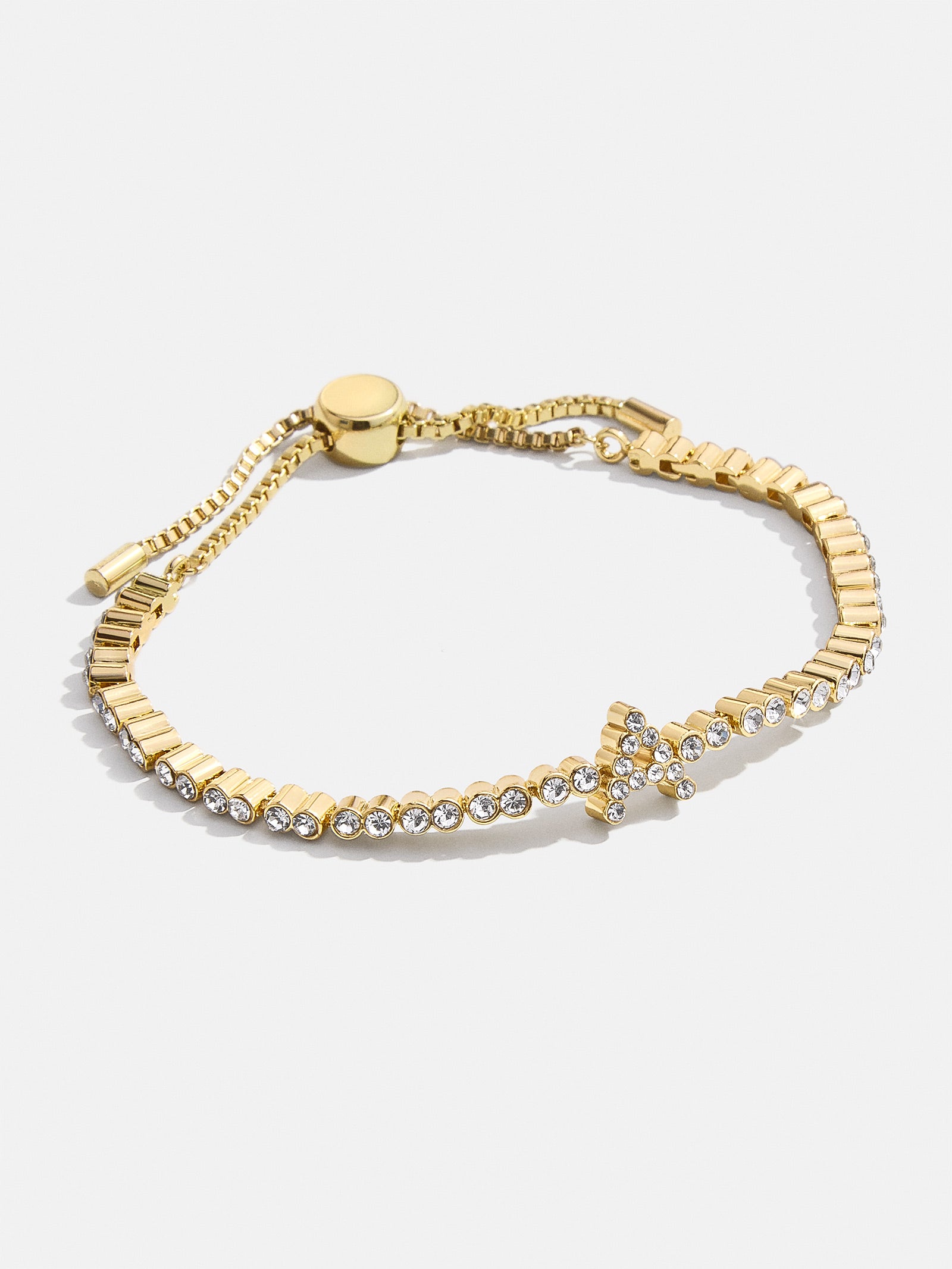 Tennis Initial Bracelet - Gold/Pav?? - Image 3