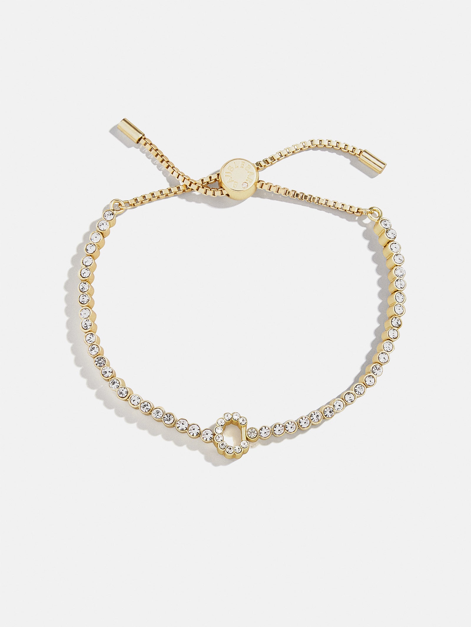 Tennis Initial Bracelet - Gold/Pav?? - Image 6