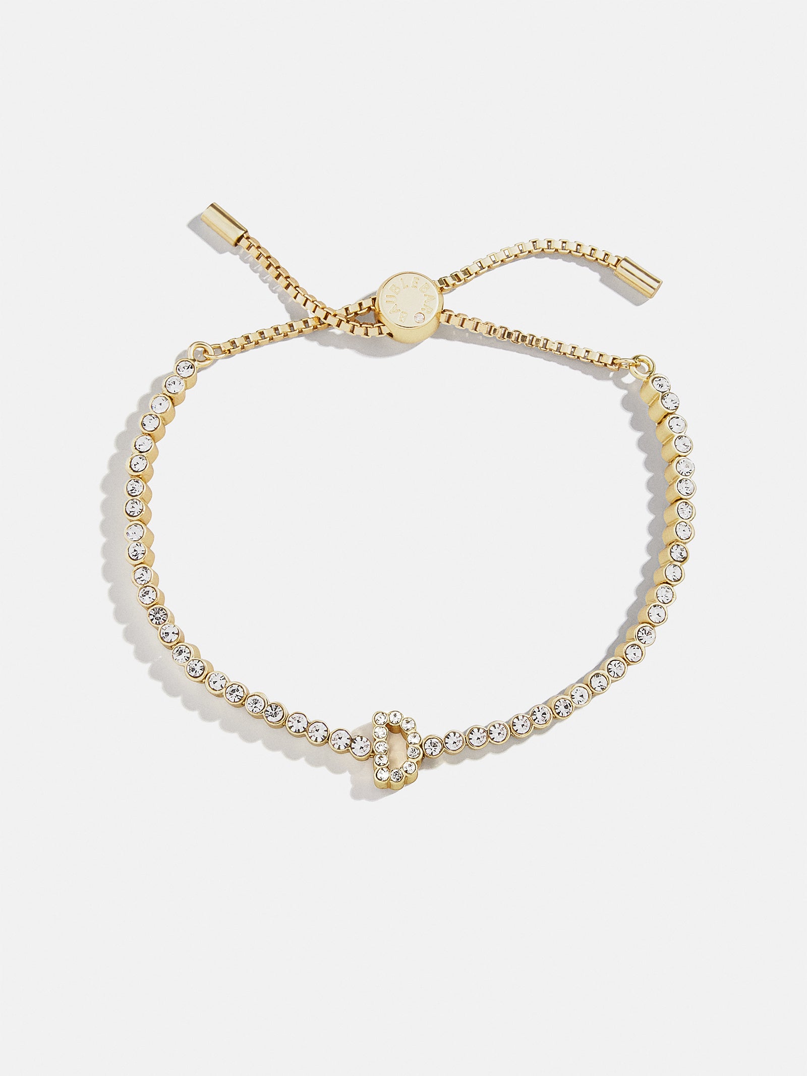 Tennis Initial Bracelet - Gold/Pav?? - Image 7
