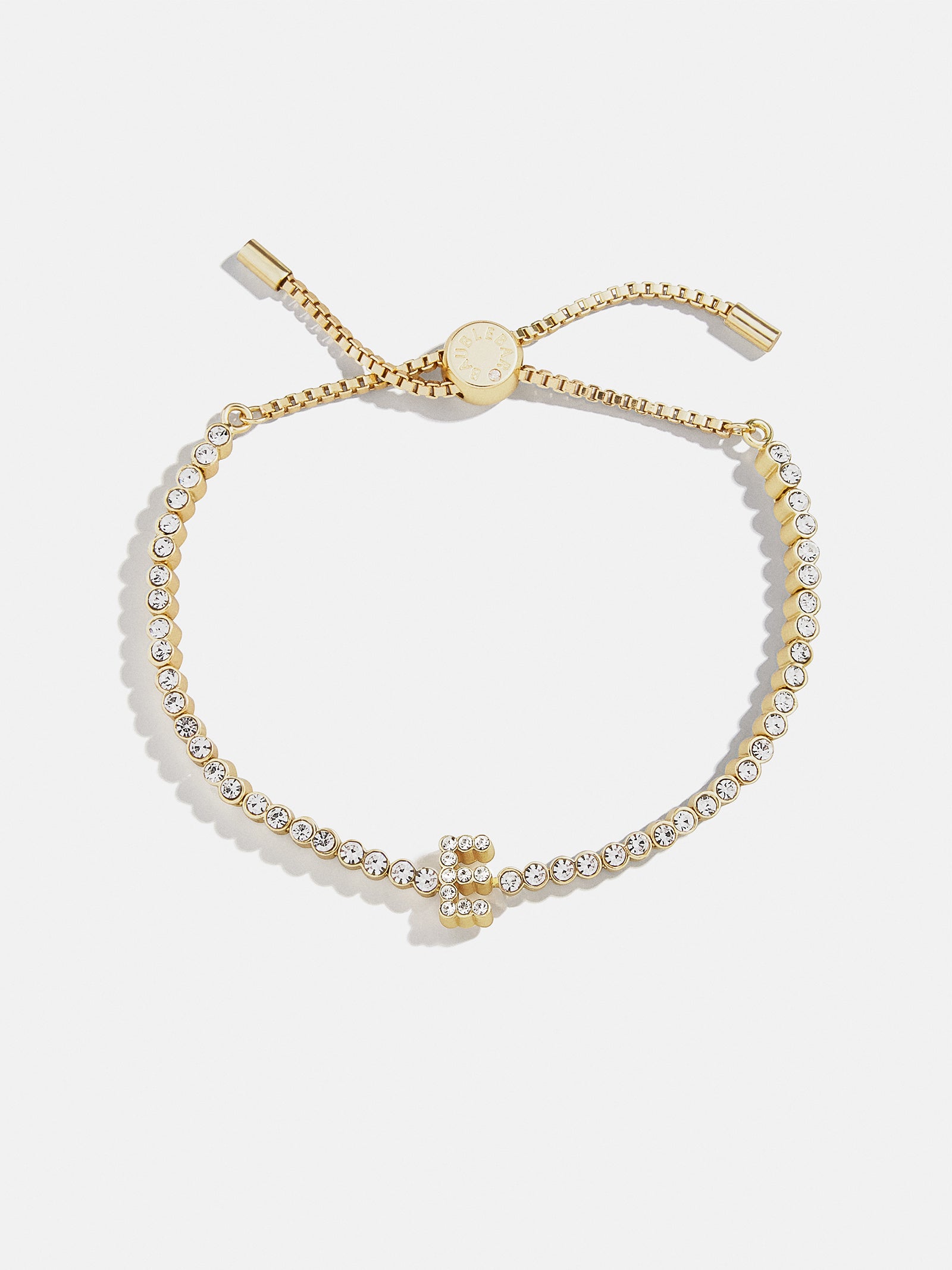 Tennis Initial Bracelet - Gold/Pav?? - Image 8