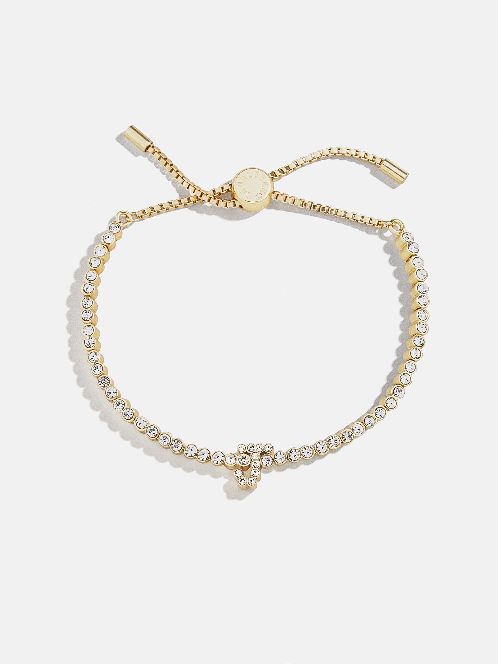 Tennis Initial Bracelet - Gold/Pav?? - Image 13