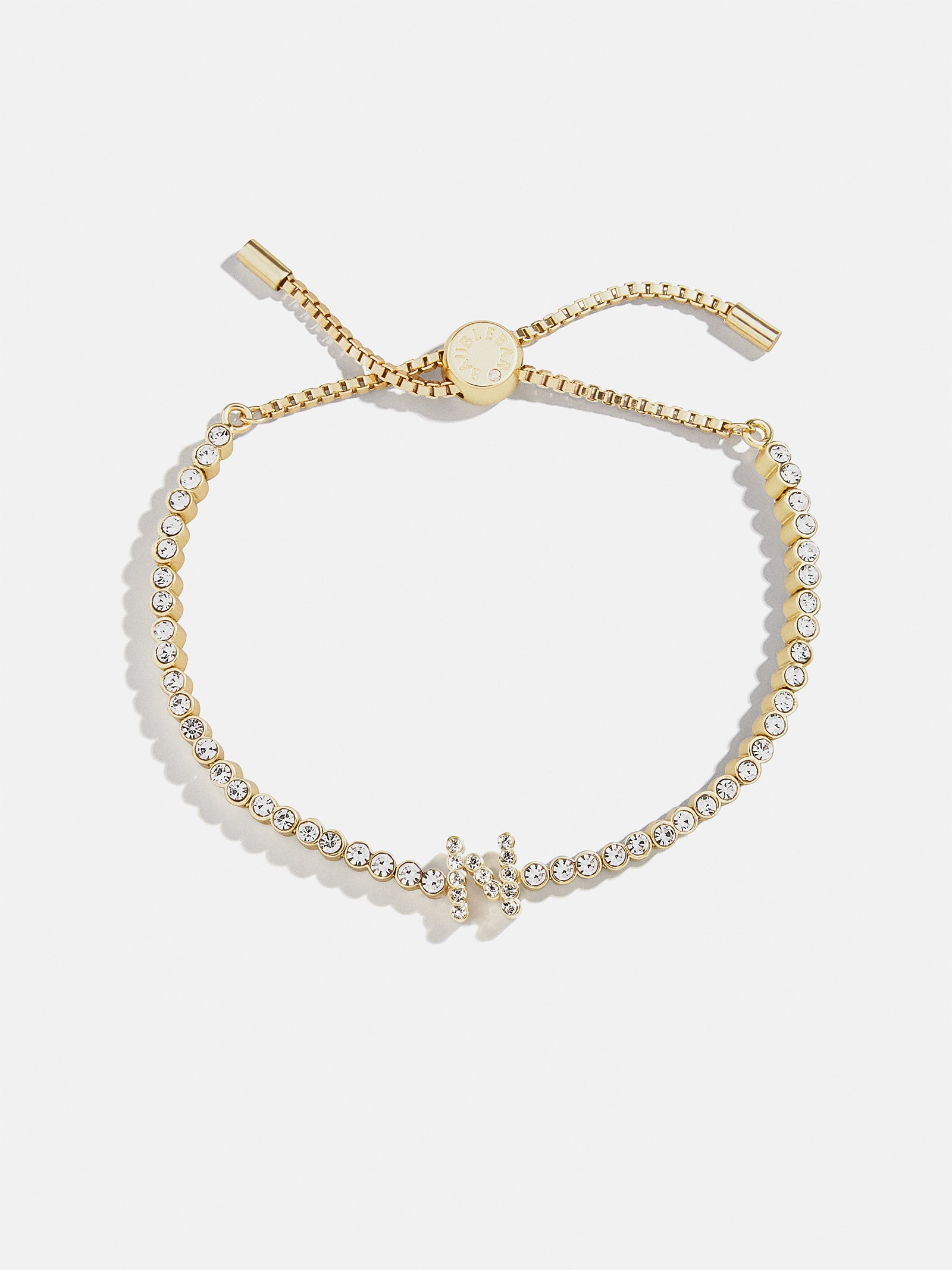 Tennis Initial Bracelet - Gold/Pav?? - Image 17