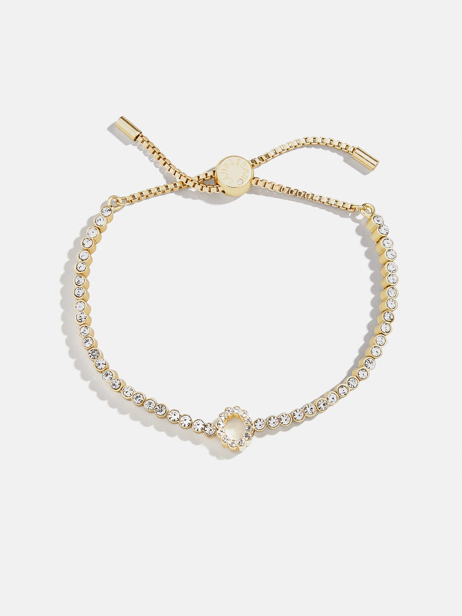 Tennis Initial Bracelet - Gold/Pav?? - Image 18