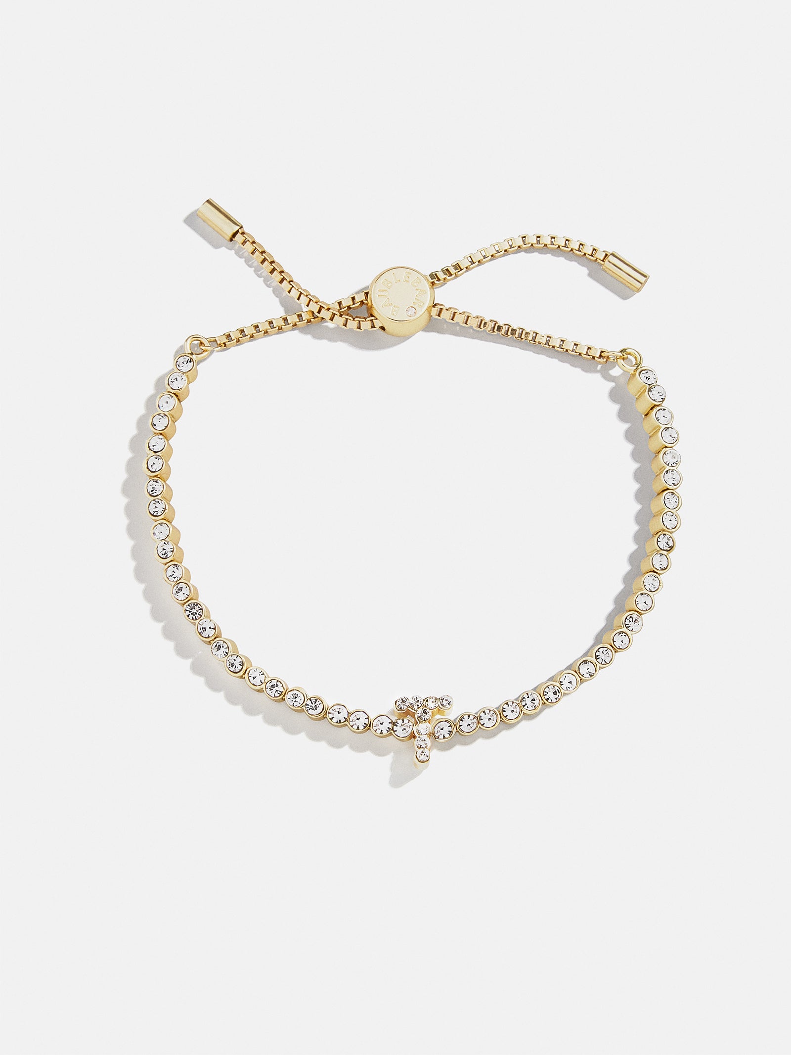 Tennis Initial Bracelet - Gold/Pav?? - Image 22