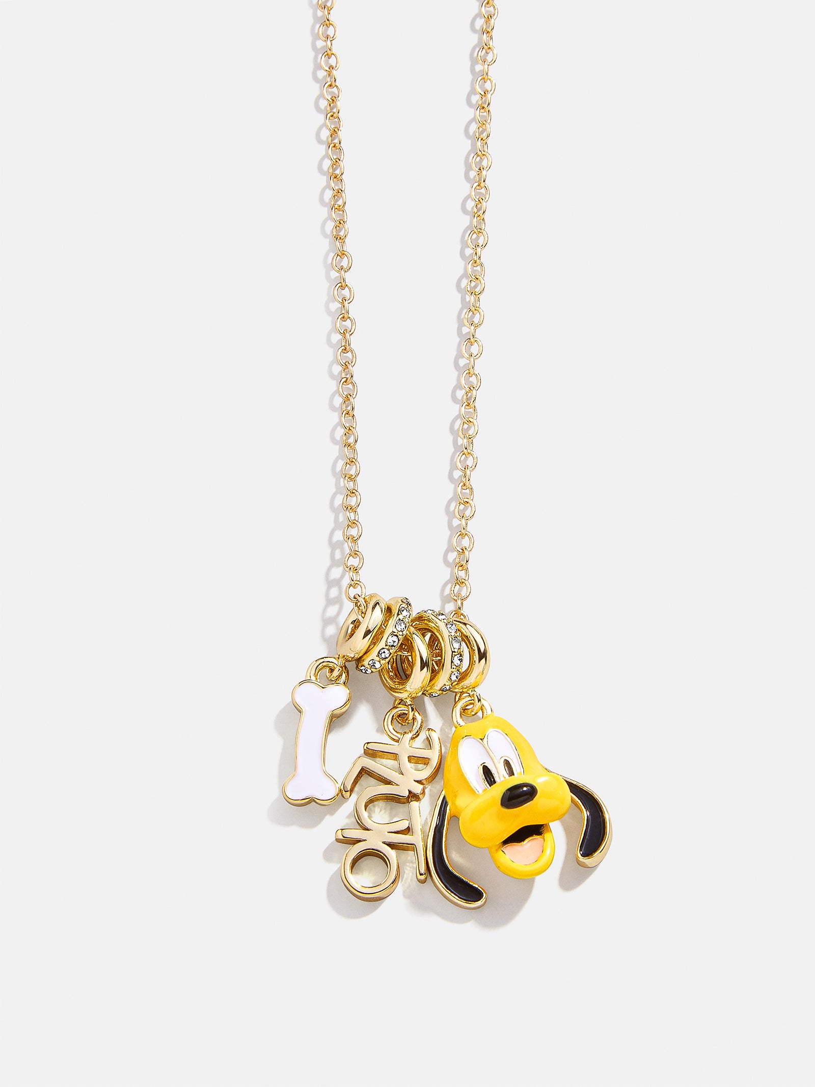 Disney Pluto Cluster Charm Necklace - Pluto