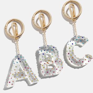 Confetti Initial Bag Charm - Multi