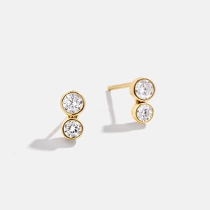 Drew 18K Gold Earrings - Gold/Pav??