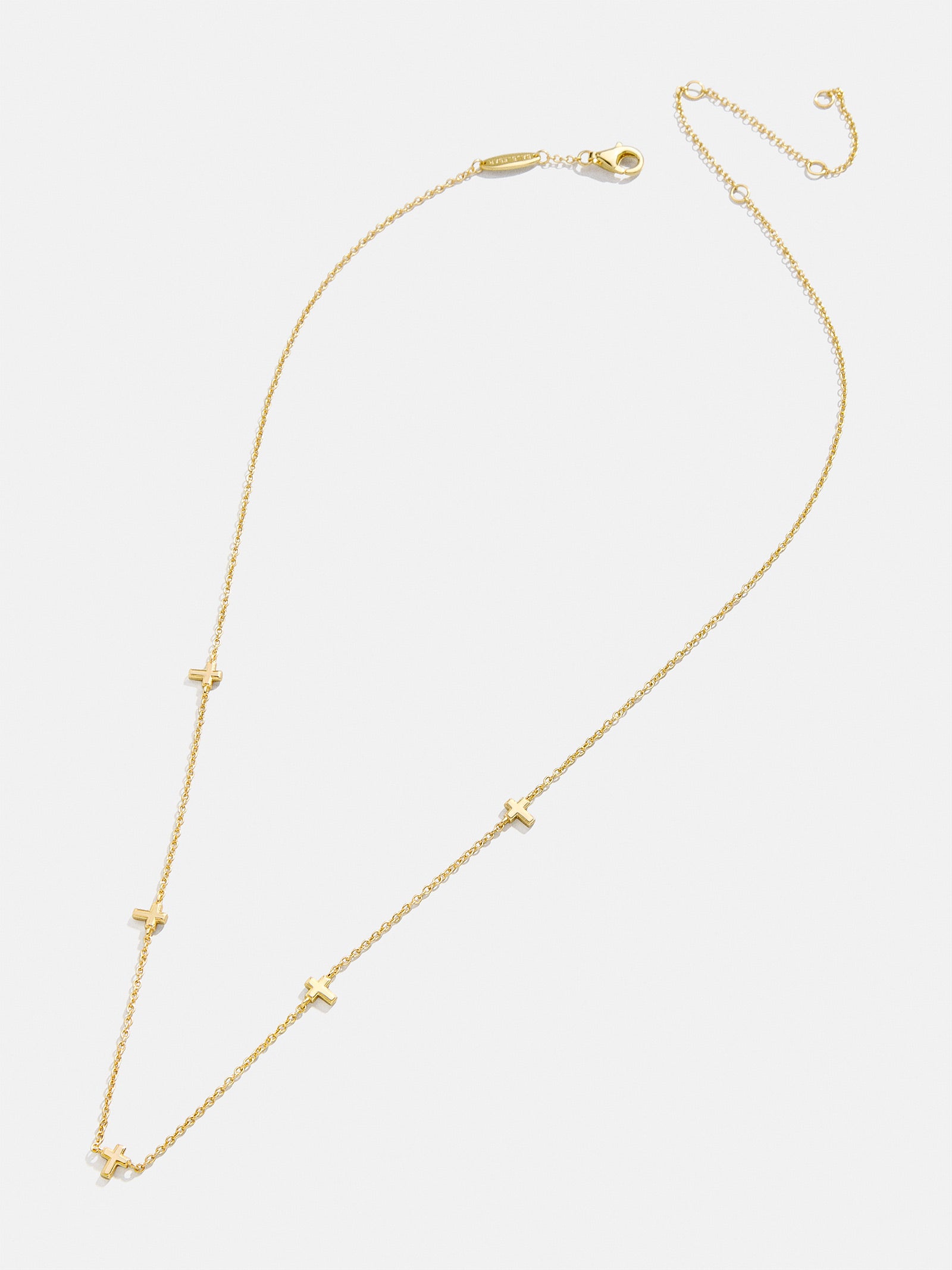 18K Gold Cross Necklace - Cross - Image 5