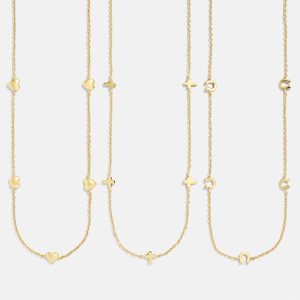 18K Gold Cross Necklace - Cross