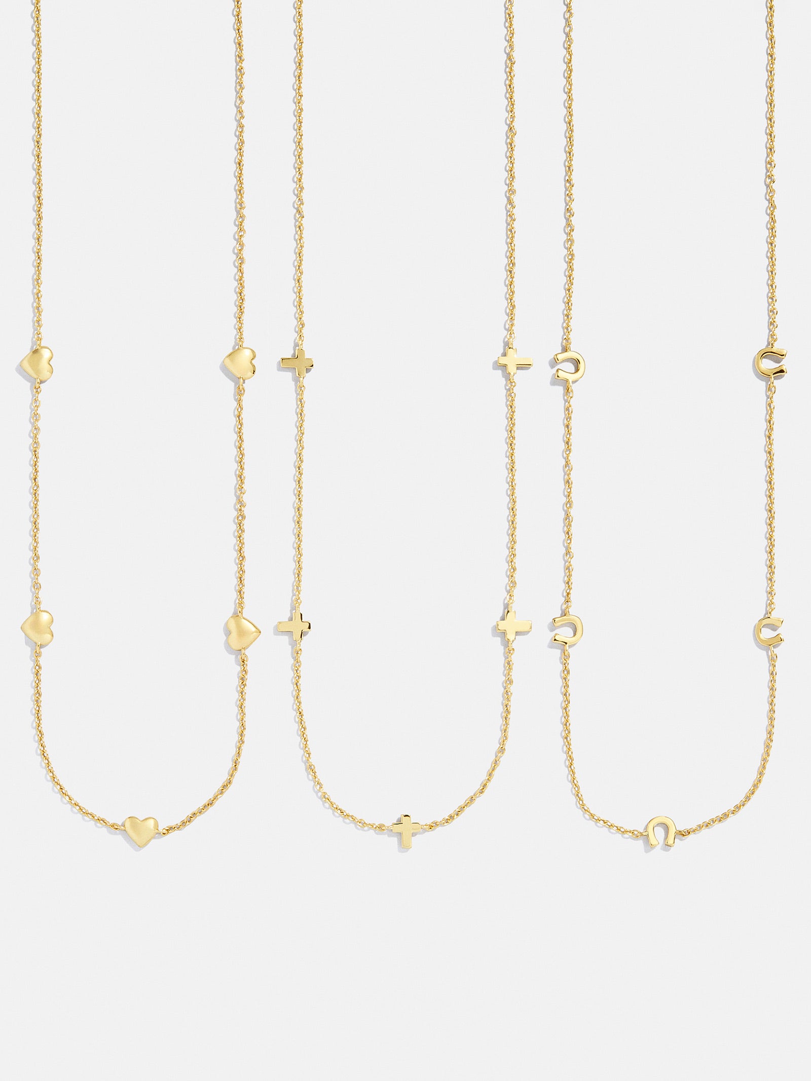 18K Gold Cross Necklace - Cross