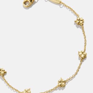 18K Gold Clover Bracelet - Clover