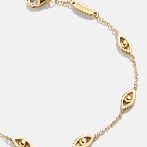 18K Gold Evil Eye Bracelet - Evil Eye