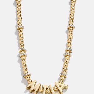 Pisa Kids' Custom Nameplate Necklace - Gold