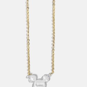 Disney Mickey Mouse Acrylic Custom Necklace - Clear