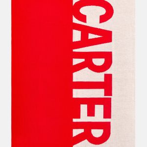 Down The Line Custom Blanket - Bright Red/White