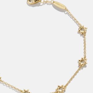 18K Gold Star of David Bracelet - Star of David