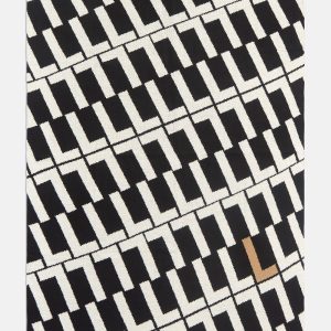 On A Loop Custom Blanket - Black/White