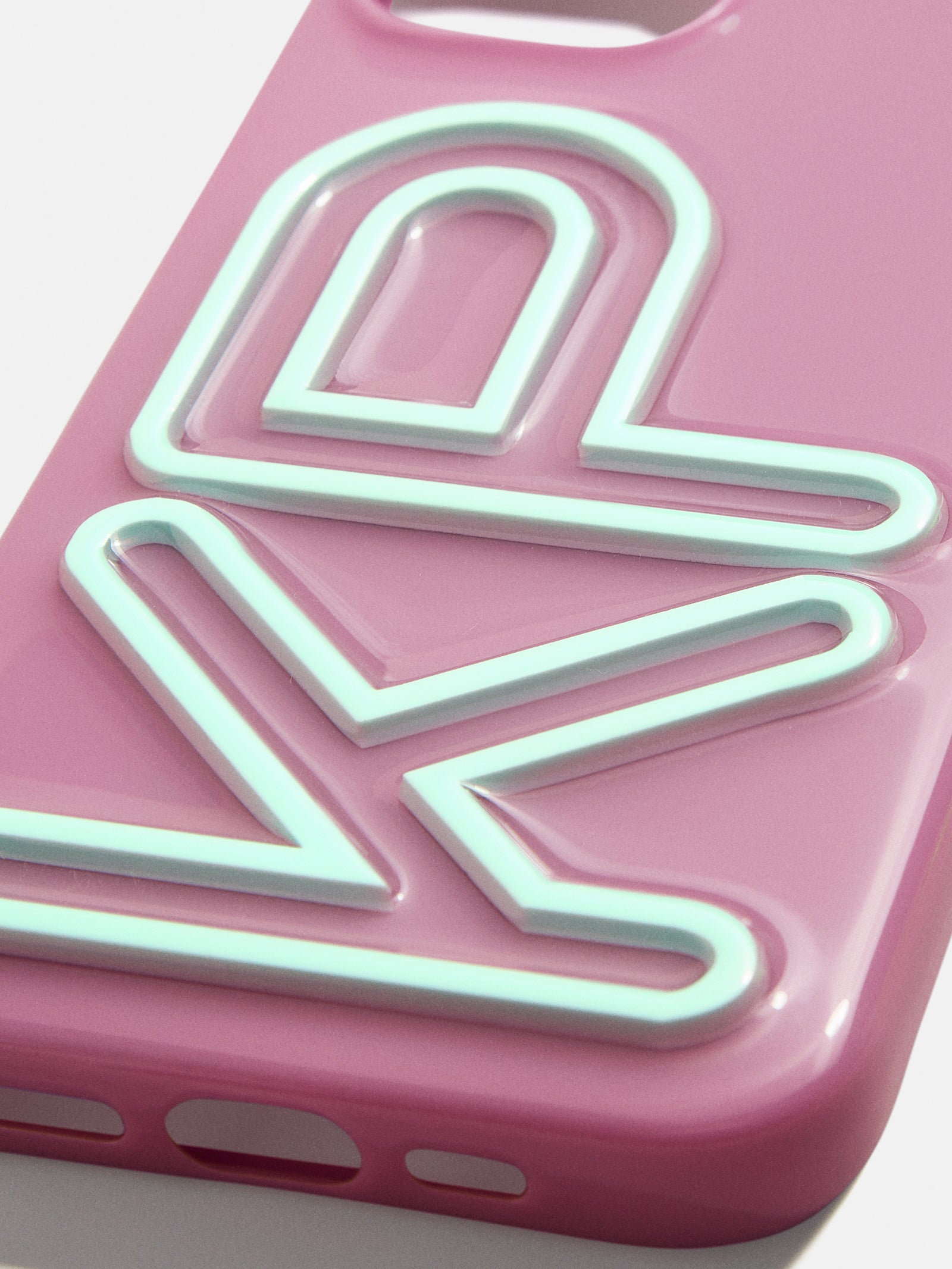 Fine Line Custom iPhone Case - Dark Purple/Light Blue - Image 2