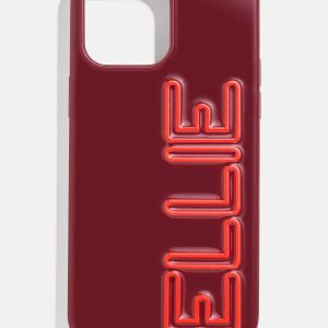 Fine Line Custom iPhone Case - Dark Red/Bright Red