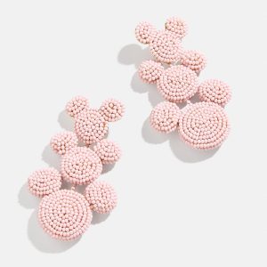 Disney Mickey Mouse Beaded Statement Earrings - Pink