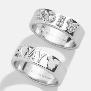 Disney Sterling Silver Custom Block Ring - Silver