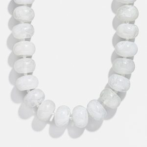 Joan Semi-Precious Necklace - White