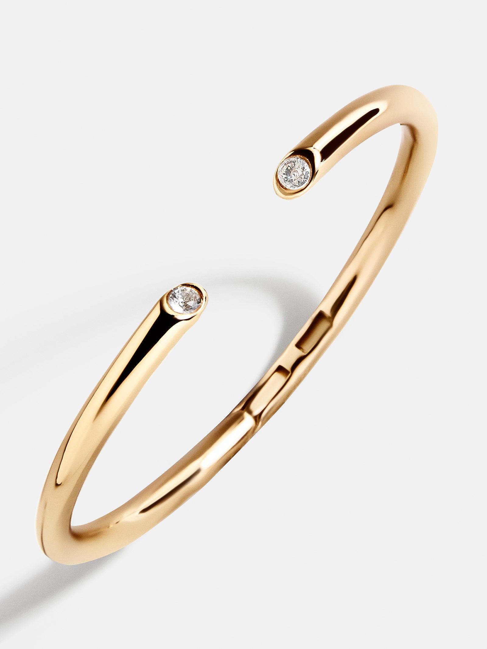 Clara Classic Bezel Cuff - Gold/Pav??
