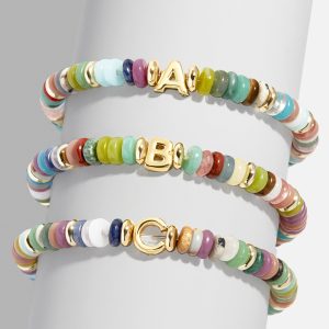 Amaris Semi-Precious Initial Bracelet - Letter