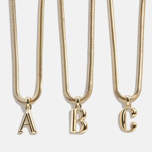 Gia Initial Necklace - Gold