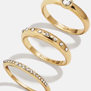 Jenny Ring Set - Gold/Pav??