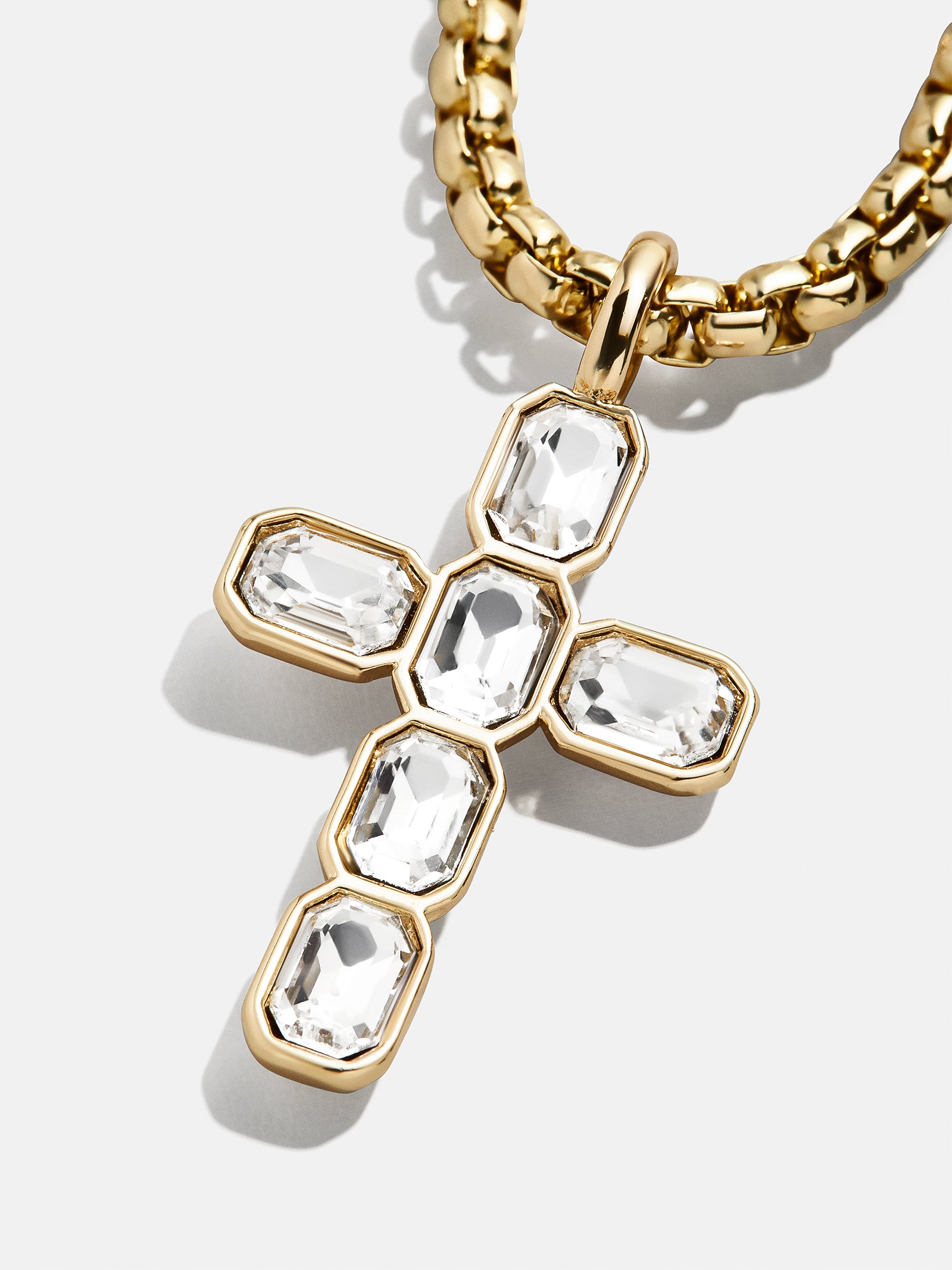 Mara Cross Necklace - Bezel Cross - Image 3