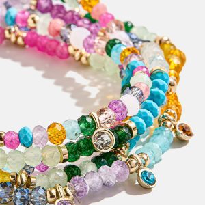 Indya Semi-Precious Layered Bracelet Set  - Multi