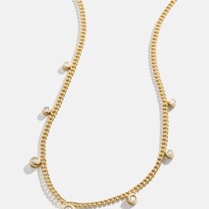 18K Gold Leslie Necklace - Gold/Pav??