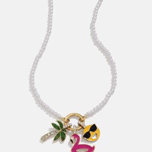 Vacation Mode Kids' Charm Necklace - Palm Tree