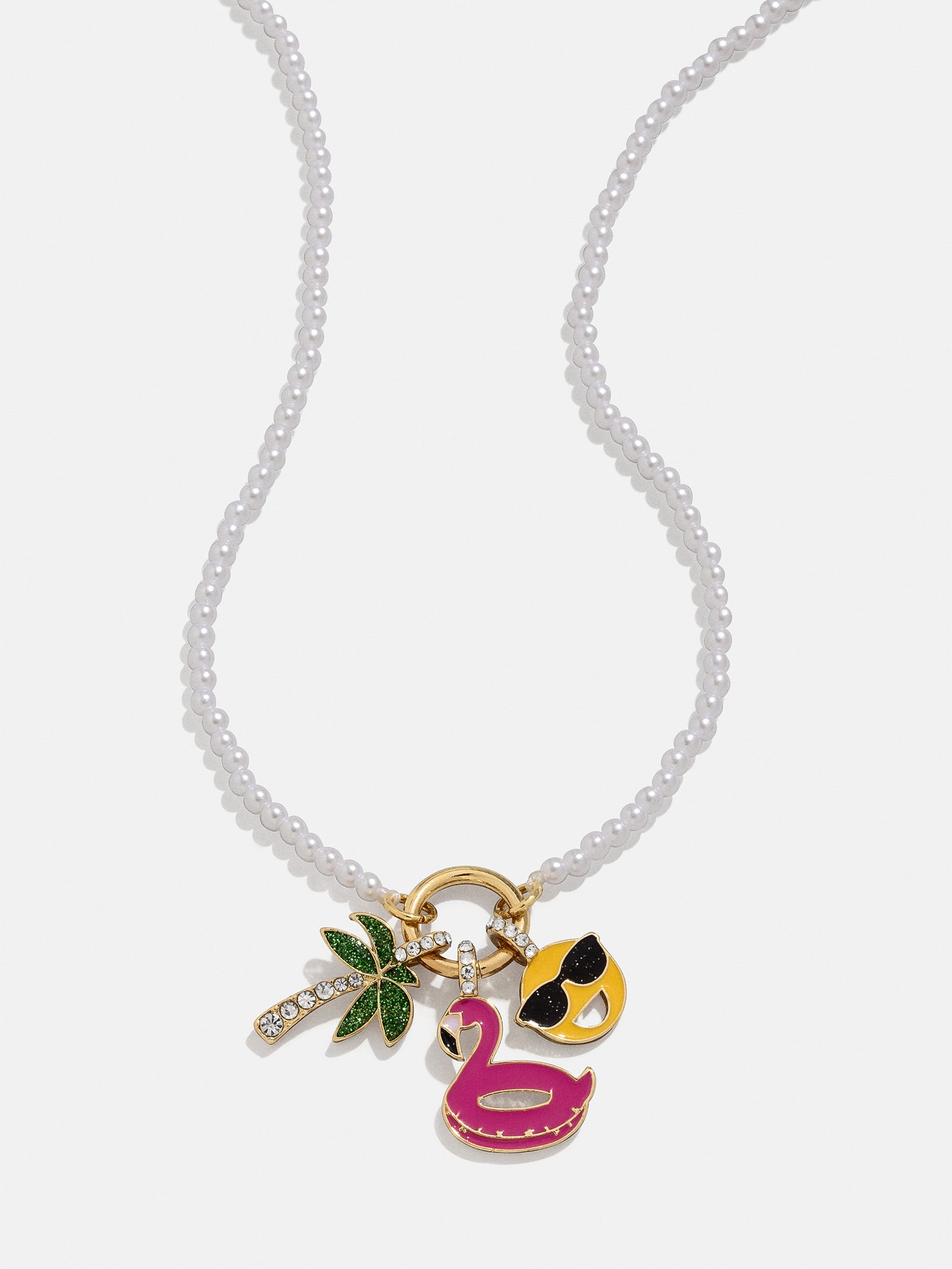 Vacation Mode Kids' Charm Necklace - Palm Tree