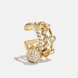 Simone 18K Gold Ear Cuff - Gold/Pav??