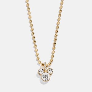 Disney Mickey Mouse Pisa Necklace - Gold/Pav??