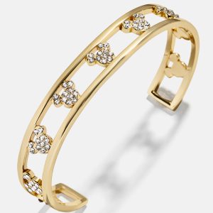 Disney Mickey Mouse Cuff Bracelet - Gold/Pav??