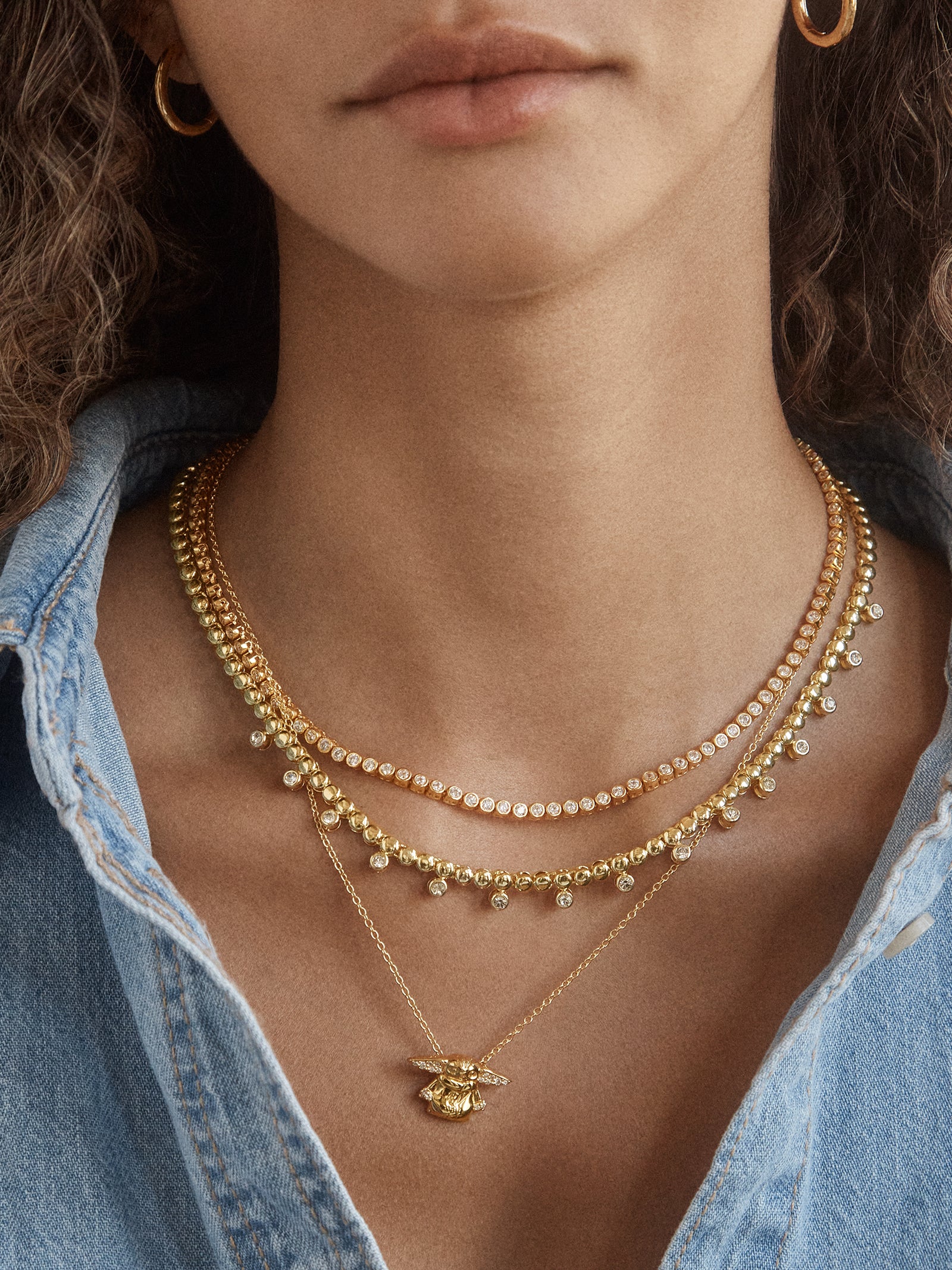 STAR WARS? GROGU? 18K Gold Pendant Necklace - Gold - Image 2