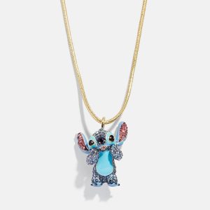 Disney Stitch 3D Pendant Necklace - Blue
