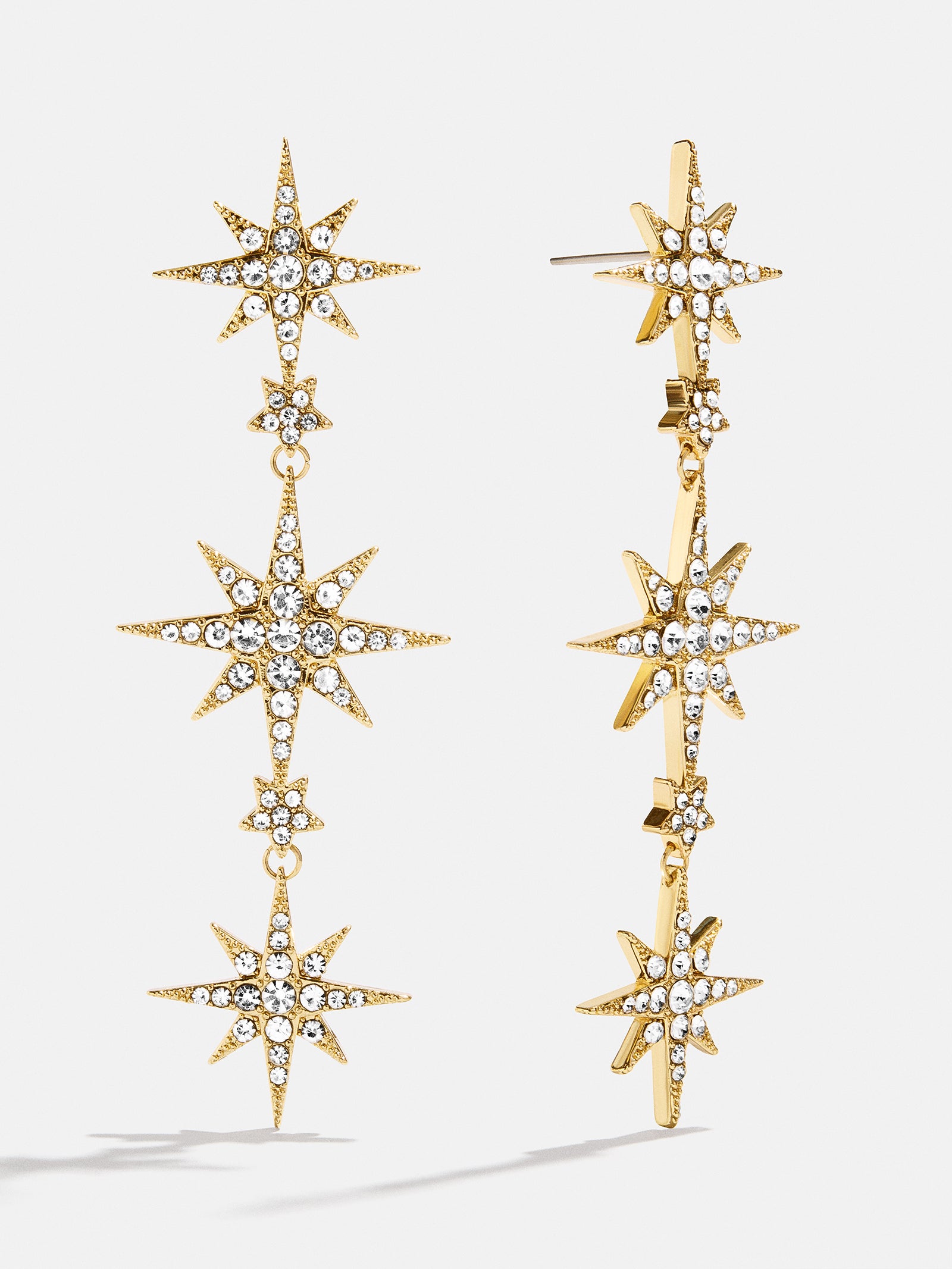 Venus Celestial Statement Earrings - Gold/Pav??