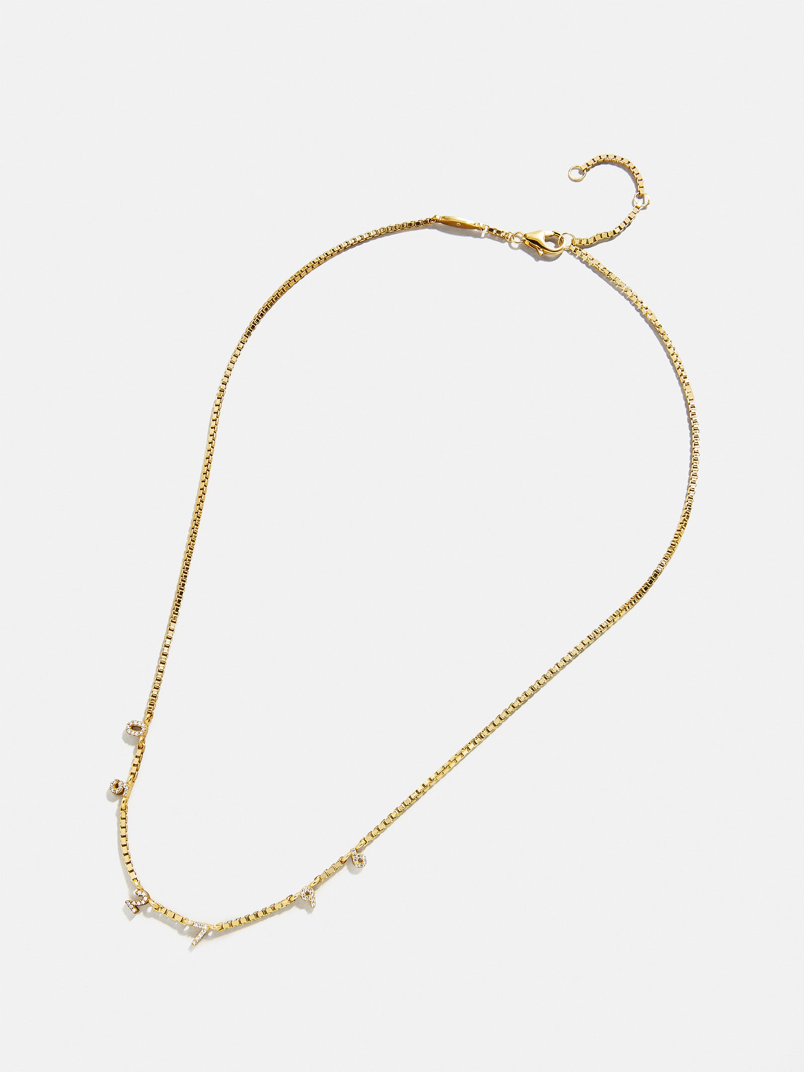 18K Gold Spaced Number Custom Necklace - XS - Image 5