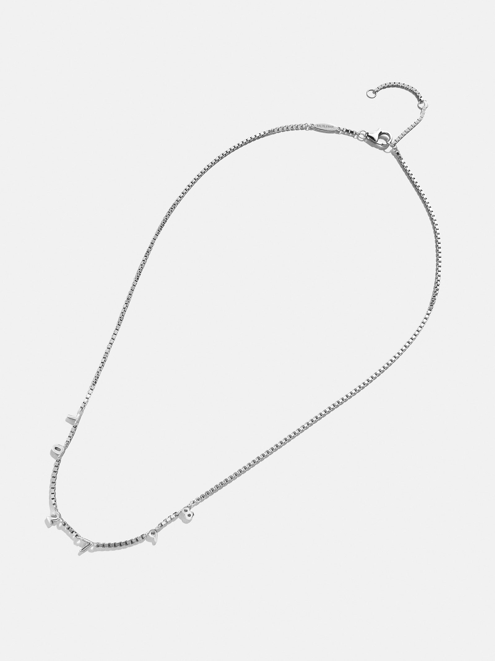 18K Gold Spaced Number Custom Necklace - XS - Image 11