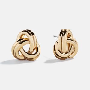 Kylie Gold Knot Earrings - Gold