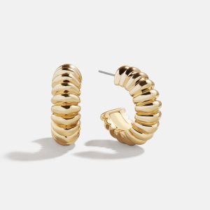 Kayla Gold Hoop Earrings - Gold