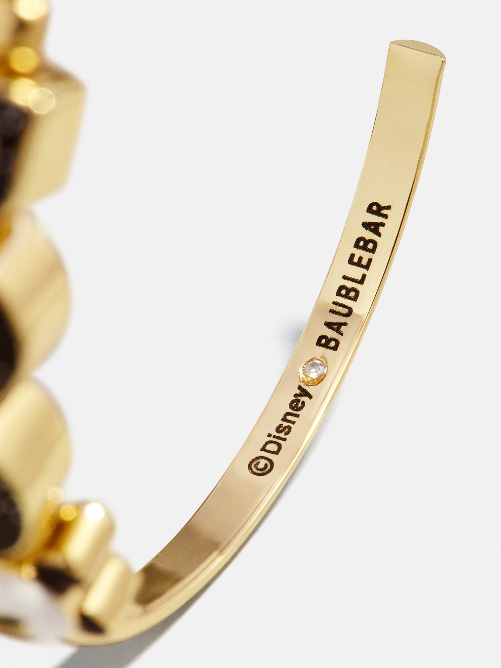 Disney Mickey Mouse Boo Cuff Bracelet - Gold/Black - Image 3