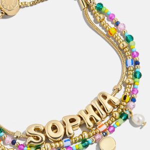 Rowan Semi-Precious Custom Layered Bracelet - St. Tropez