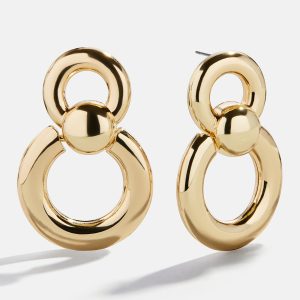 Dakota Door Knocker Earrings - Gold