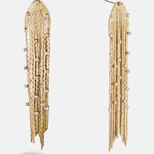 Elektra Fringe Earrings - Gold