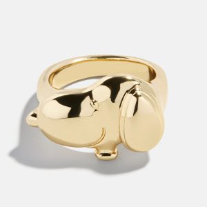 Peanuts Snoopy Statement Ring - Gold